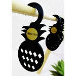 Kikki & Frankie Closet Dividers Black & Gold Pineapples