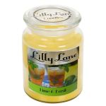Lime And Basil Infusion Scented Candle Large Lidded Mason Glass Jar