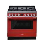 Smeg Cooker With Gas Hob – Red