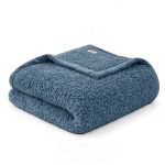 Woolrich Burlington Berber Blanket Super Soft Cozy Lightweight Cover With Luxurious Velvet Binding Modern Trendy All Season Beds