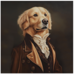 FSC2387 Printed Panel Golden Retriever