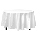 Elegant 213.36CM Round Tablecloth - Premium Stain-resistant Microfiber Perfect For Dining & Parties