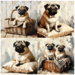 Tear Resistant Deco Print Pugs