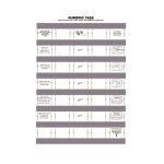 33MM Numeric Labels D grey 5SHT