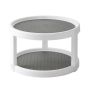 Grey Two- Tier Lazy Susan Turn Table Organiser