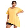 Donnay Plus Size Longer Length Dolman With Side Slit - Ochre