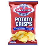 Messaris Smoked Beef Flavour Potato Crisps 125G