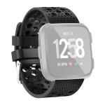 Smart Watch Venting Circle Hole Watch Band For Fitbit Versa Black