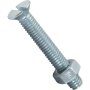 Machine Screws And Nuts Countersunk Head 6.0X40MM 8PC Standers
