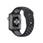 Kd Silicone Apple Watch Strap For 38 40MM S m Black & Grey