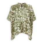 Olive & Ecru Kaftan Shirt