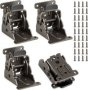 4PCS Folding Shelf Brackets Heavy Duty Locking Hinge For Furniture