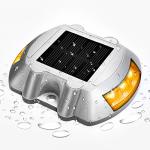 Jiguoor Solar Deck Lights LED Driveway Lights Solar Powered Dock Light Outdoor IP68 Waterproof Road Markers For Step Sidewalk St