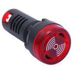 BIL-22-230-R 230VAC Red Illum. Buzzer 22MM