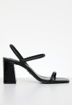 Kosmo Block Heel - Black Leather