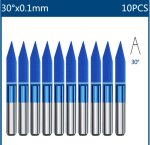 Carbide Engraving Bit – Cnc Milling Tools 30D X 0.1