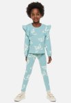 Leggings - Light Turquoise Butterflies