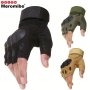 Fingerless Gloves With Hard Knuckle For Men Women Half Finger Gloves For Cycling Hiking Outdoor Sports Training