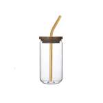 500ML Can Shaped Tumbler With Lid & Straw Clear