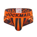 Wide Waistband Sexy Blend Briefs - Orange