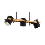 Hornwood 3 Light Pendant Black