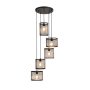 The Lighting Warehouse - Pendant Vikander 5LT Spiral Black