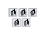 Rubbish Bin Sign Board - Use Bin - Safety Sign - Pack Of 5 Abs Sign Board