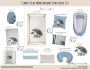 Cot Duvet Bedding Simple Blue Monochrome Porcupine Set