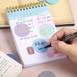 160PCS Transparent Sticky Notes Morandi Cute Round Clear Waterproof Sticky Tabs Translucent Book Markers Page Flags Stickers Bib