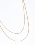 Waterproof Gold Plated Stainless Steel Mixed Chain Layered Necklace