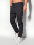 Classic Design Solid Color Regular Fit And Cuffed Sports Pants With Drawstring And Pockets Versatile And Comfy Trousers For Men'