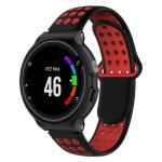 Double Colour Silicone Sport Watch Band For Garmin Forerunner 220 Approach S5 S20 Black Red