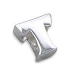 A3 - 925 Sterling Silver Letters Or Initials European Charm Beads From A-z - T
