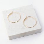 Small Gold Hoop Earrings - Gold