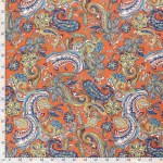 Visse Poplin Cashmr Orange 19058-036