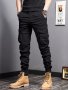 New Style Overalls Men Multi-Pocket Retro Casual Men's Pants Casual Loose Leg Pants