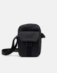 Calvin Klein Webbing Strap Slim Black Reporter Bag - One Size Fits All Black