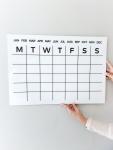 Magnetic Acrylic Classic Calendar - 400MM X 400MM