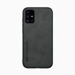 Kepuch Silklike Case For Samsung Galaxy A71 5G - Cover Bumper Built-in Metal Plate For Samsung Galaxy A71 5G - Black