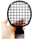 1PCS Black Twist Comb Net Shape Design Wave Curl Comb Hair Styling Comb Fluffy Twisted Tool