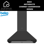 Beko Anthracite Chimney Cookerhood - 600MM CWB6441AN