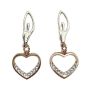 Blommie's Clay Earrings Gold Plated Ballerina Heart