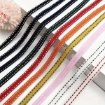 1PC Dot Grosgrain Oribbon Craft Bow Headband Accessories Baking Packaging Diy Rose Bow Hair Accessories Headdress Material Flowe
