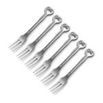 Carrol Boyes Cake Fork Set Of 6-H WAVE - L: 145MM X W: 23MM X H: 15MM