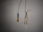 Himalayan Singing Quartz Wire Wrapped Chakra Pendulum F599