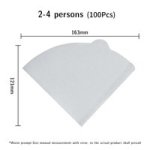 Coffee Accessories Filter Paper V-shaped 60 Stand 2-4 100PCS White
