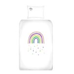 Babes & Kids Baby Basics Cot Duvet Cover Set-rainbow