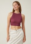 Cotton On Seamless Benni Tank - Dark Plum