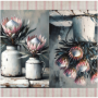 Printed Runner Protea Enamel
