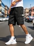 Chic Cargo Shorts Men's Casual Multi Pocket Cargo Shorts For Summer Outdoor Activities Bermuda Shorts